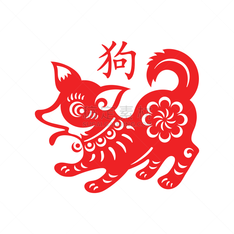 狗,月亮,春节,象形文字,传统节日,猎犬,问候,庆祝,装饰