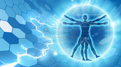 六边形,维特鲁威人,背景聚焦,生物学,活力,健康保健,计算机,几何形状,药,彩色背景