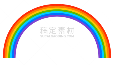 彩虹,白色,彩色图片,简单,数字7,几何形状,天气,浓烟,光谱色,弯曲