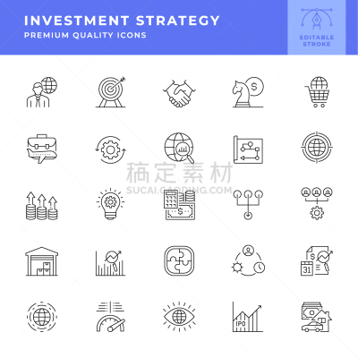 图标集,线条,图表,策略,椅子,金融顾问,股市和交易所,商务策略,槌子,房地产