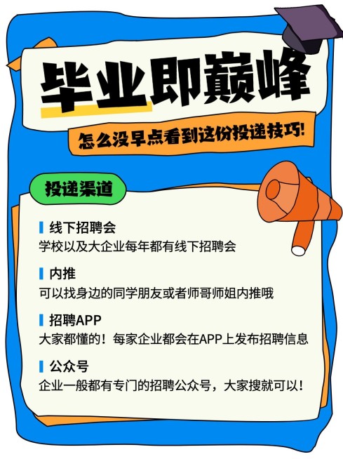 毕业季求职攻略科普小红书配图预览效果