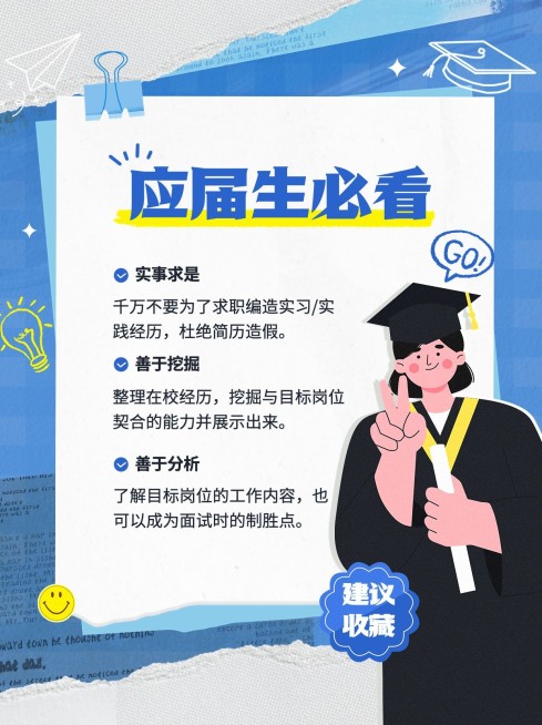 毕业季应届生求职攻略求职技巧小红书配图预览效果