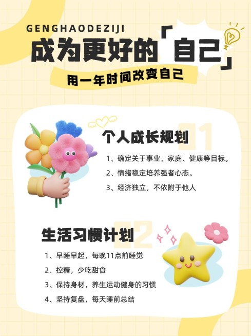 通用手帐风3d攻略指南小红书配图预览效果