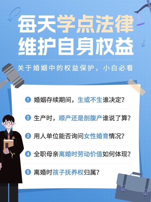 法律知识科普小红书配图预览效果