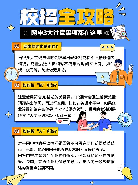 校招求职攻略指南小红书配图