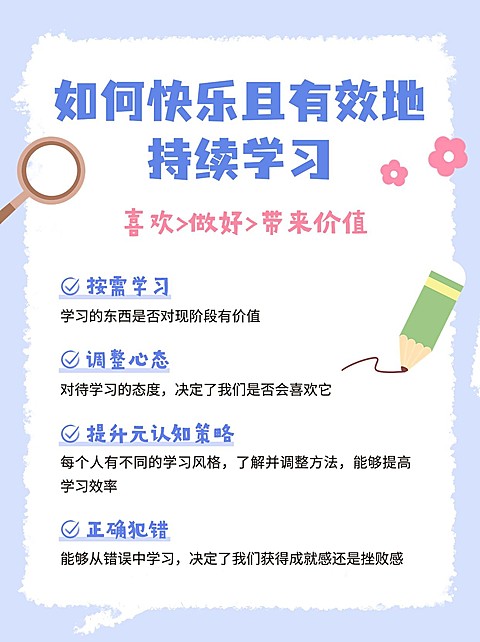 学习方法指南攻略小红书配图