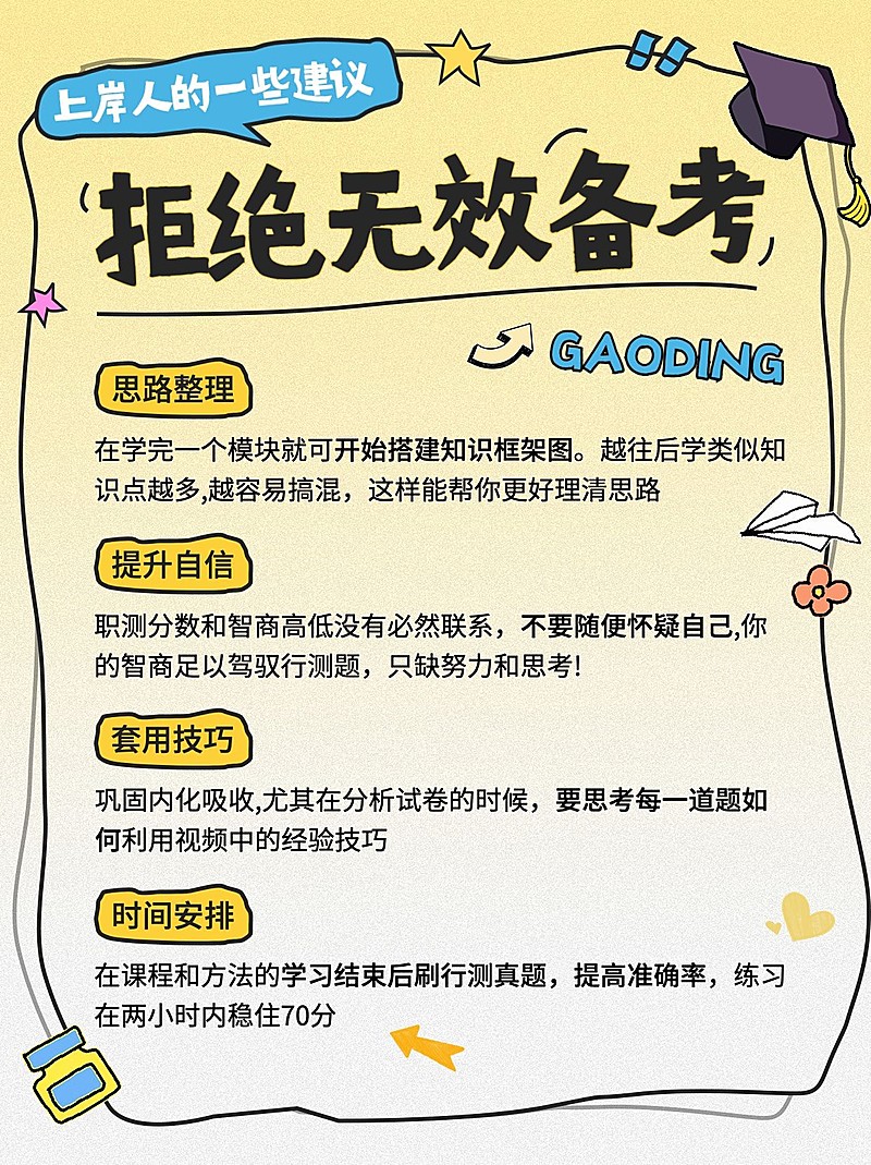 职业技能培训备考干货科普小红书配图