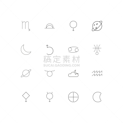 轮廓,直的,星座,计算机图标,水瓶座,图像,矢量,天王星,雅典娜,行星