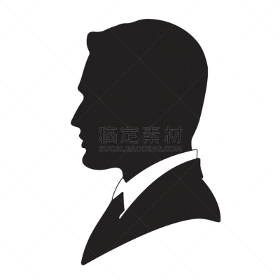 男商人,侧面像,照片,头像,分离着色,传媒,轮廓,商务,人
