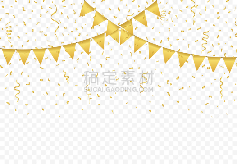 黄金,五彩纸屑,背景,生日,分离着色,黄色,事件,周年纪念