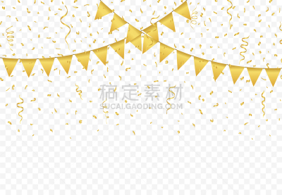 黄金,五彩纸屑,背景,生日,分离着色,黄色,事件,周年纪念