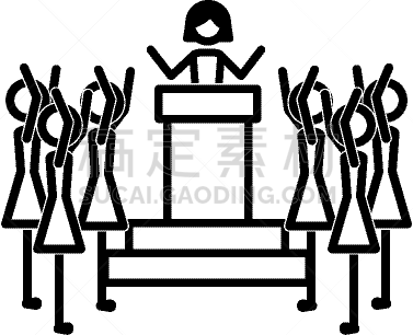 女人,人群,商务,摆拍,多样,演讲,相伴,站