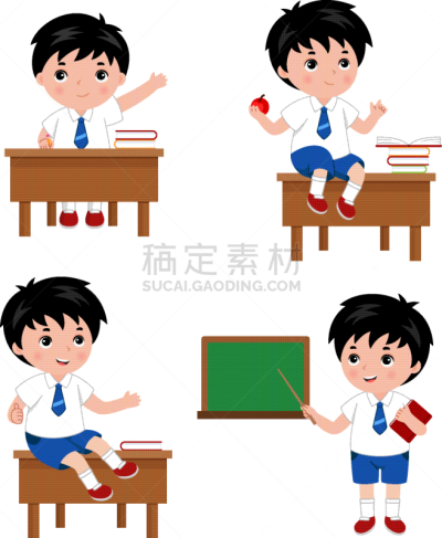 可爱的,男孩,校服,学龄前儿童,儿童,童年,收集,坐,解决,微笑