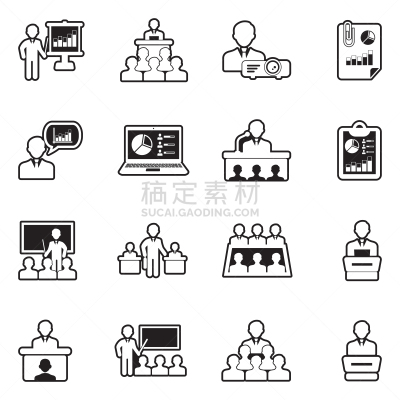 线条,矢量,商务,绘画插图,计算机图标,一个物体,策略,扬声器,培训课,商务策略