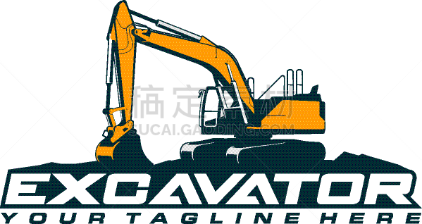 excavator logo template