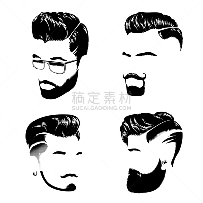 男人,发型,男孩,白色,创造力,高雅,肖像,图像,眉毛,收集
