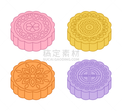 色彩鲜艳,中秋节,茶,家庭,蛋糕,中间,云,传统节日,设计,问候
