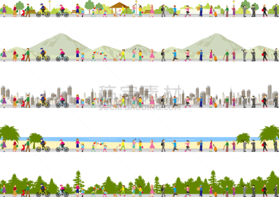公园,城市,人,山,生活方式,风景,海滩,五个人,森林,打字