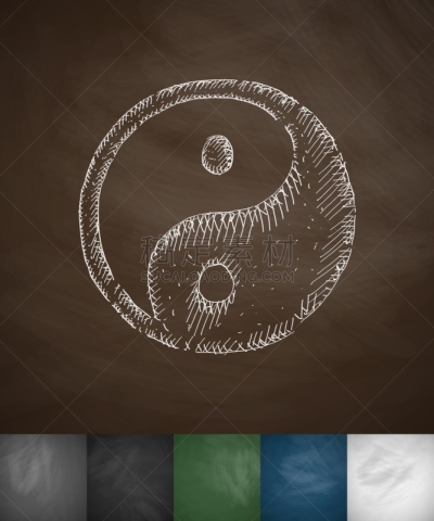 阴阳符,计算机图标,举起手,人,室内,自然美,早晨,专心,绘制,放松