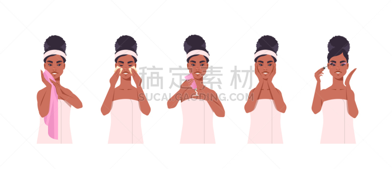肖像,毛巾,人的脸部,spa美容,概念,彩妆,水平画幅,美容,关爱,化妆