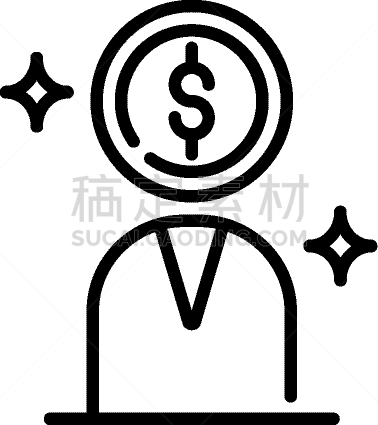 成一排,商务,矢量,Ebenezer Scrooge,图像,赚钱,保护