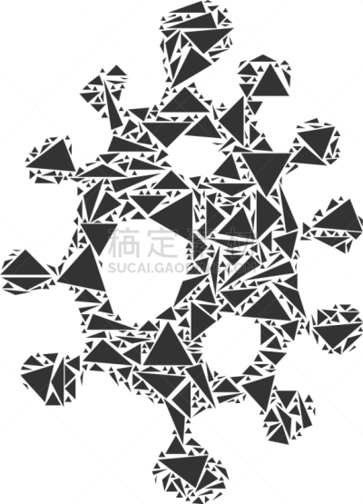 三角形,抽象拼贴画,变形虫,形状,概念,不卫生的,愤怒