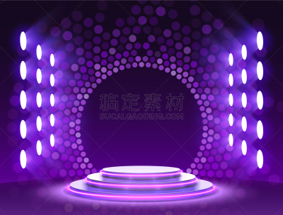 舞台,指挥台,景象,颁奖典礼,紫色,三维图形,光,底座,商务