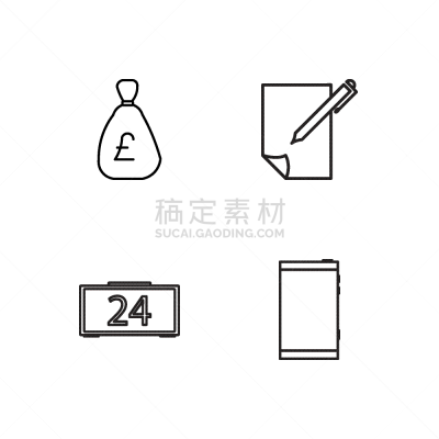 商务,轮廓,符号,极简构图,英镑,技术,现代,布置,沟通,改进