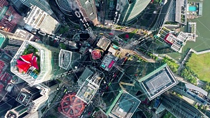 鸟瞰新加坡现代城市和通讯网络，智慧城市。物联网。信息通信网。传感器网络。智能电网。概念摘要和工业4.0