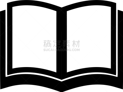 教科书,图标,平坦的,开着的,极简构图,传媒,图书馆,书店,现代,联系