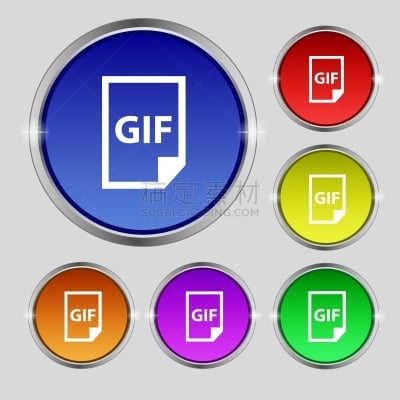 GIF动图,标志,明亮,圆形,图标,活页夹,分离着色,书,商务