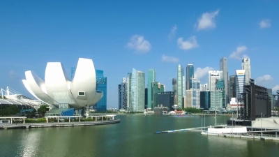 滨海湾天际线，新加坡