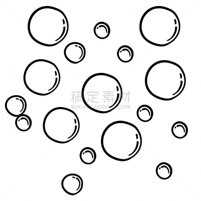 卡通,绘画插图,乱画,矢量,泡泡,水,高雅,动物手,绘制