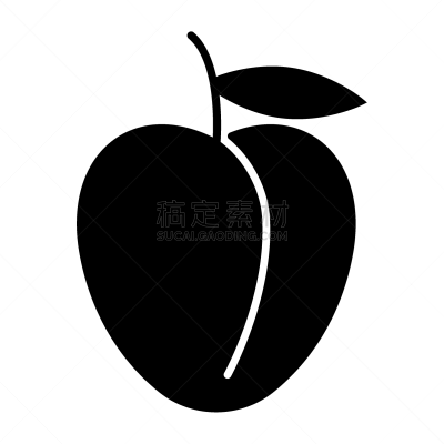 叶子,矢量,计算机图标,油桃,桃,水果,平坦的,农业,背景分离,熟的