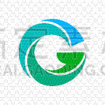 英文字母G,绿色,青绿色,图标,商务,几何形状,字母,字母表次序,信函,弯曲