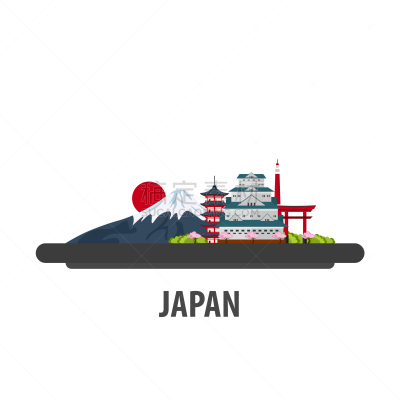 旅途,方向,日本,旅行的人,性格,建筑,图像,矢量,度假,问候