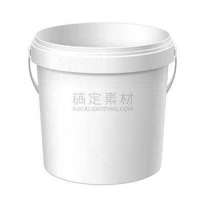 白色,塑胶,小的,大桶,材料,工业,建筑业,图像,矢量,彩色图片
