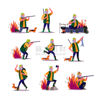 狗,捕猎行为,休闲游戏,背景分离,模板,獾,灰发,休闲活动,户外,绘画插图