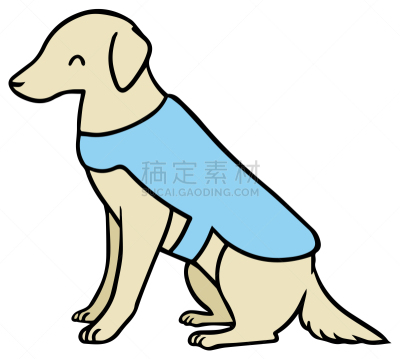 狗,矢量,绘画插图,家庭护理,助听器,背景分离,哺乳纲,导盲犬,动物,能力缺陷者