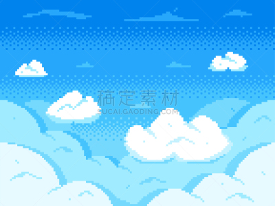 部分,天空,云,城市天际线,数字8,像素画,书呆子,白昼,夏天,复古