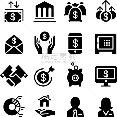 商务,金融,图标集,银行业,房地产,图表,电子邮件,收集,奖励