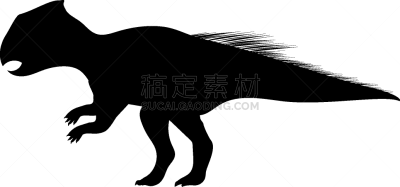 史前时代,恐龙,分离着色,有褶衫,远古的,自然,白垩系,野生动物,古生物学,剪影