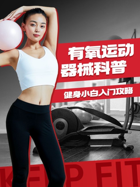 健身运动器械科普小红书封面预览效果