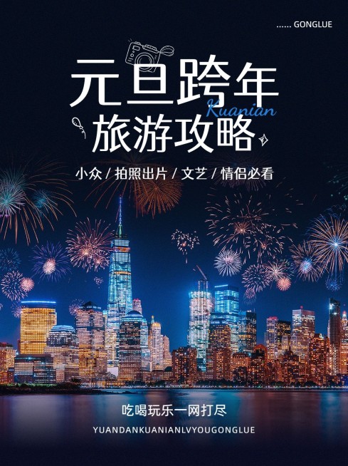 旅游出行元旦跨年旅游攻略分享小红书套装预览效果