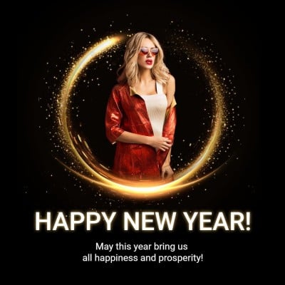Happy New Year Profile Picture Template