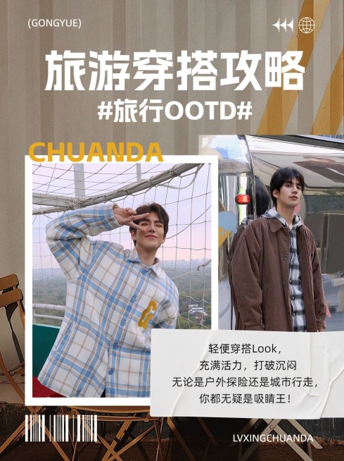 旅游穿搭攻略排版小红书配图预览效果