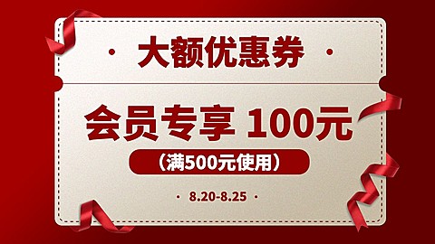 简约优惠券海报banner