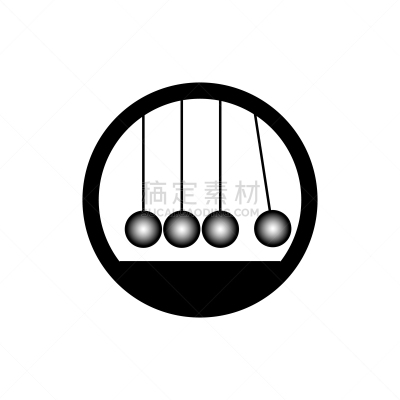 绘画插图,sir isaac newton,矢量,钟摆,扁平化设计,商务,球体,焦点,背景分离,平衡