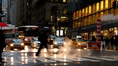 纽约市雨街