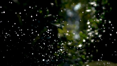 慢镜头，泼水